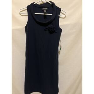 ALYN PAIGE Women’s Dress Size Small Black A-line Roll Collar Sleeveless NWT